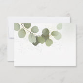 Greenery Foliage Eucalyptus Dankeskarte (Rückseite)