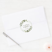 Greenery Foliage Eucalyptus Wedding Runder Aufkleber (Umschlag)