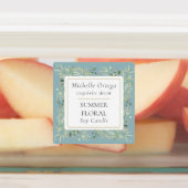 Greenery Foliage Modernes Elegant Etiketten (Befestigt)