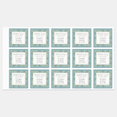 Greenery Foliage Modernes Elegant Etiketten (Blatt)