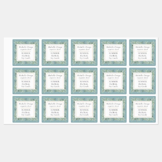 Greenery Foliage Modernes Elegant Etiketten (Blatt)