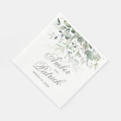Greenery Foliage Wedding Paper Napkin Serviette (Ecke)