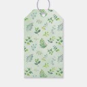 Greenery Foliage Wreath Brautparty Fevor Geschenkanhänger (Rückseite)