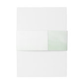 Greenery Foliage Wreath Wedding Einladungsbanderole (Rückseitenbeispiel)