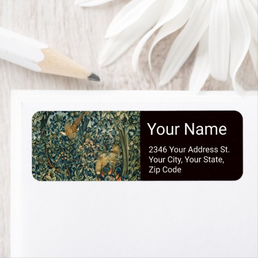 GREENERY,FOREST ANIMALS Pheasant ,Fox,Green Floral (Insitu)