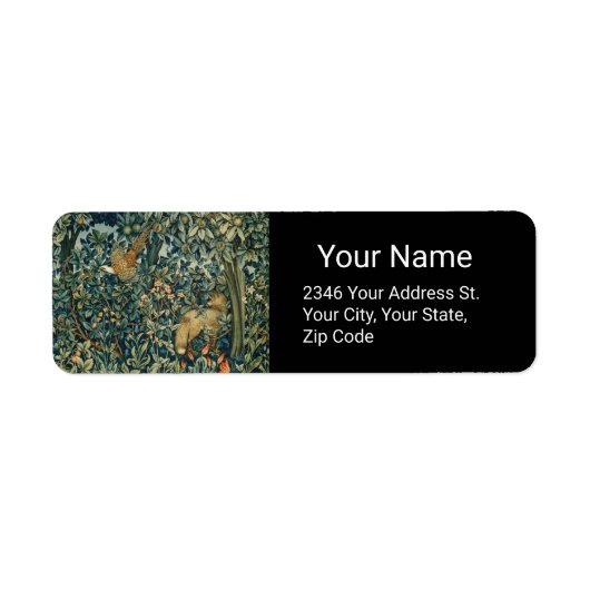 GREENERY,FOREST ANIMALS Pheasant ,Fox,Green Floral (Vorne)