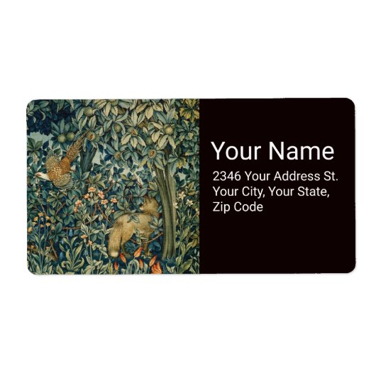 GREENERY,FOREST ANIMALS Pheasant ,Fox,Green Floral (Vorne)