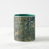 GREENERY,FOREST ANIMALS Pheasant ,Fox,Green Floral Tasse (Zentrum)
