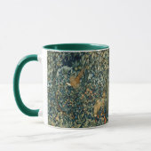 GREENERY,FOREST ANIMALS Pheasant ,Fox,Green Floral Tasse (Links)