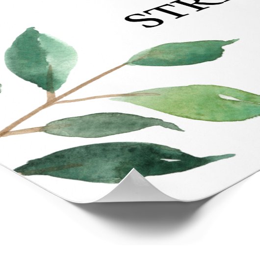 Greenery Foto Booth Wedding oder Party Sign Poster (Ecke)