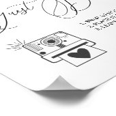 Greenery Foto Guest Book Sign Poster (Ecke)