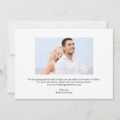 Greenery Foto Save the Date Karte (Rückseite)