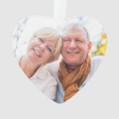 Greenery Foto zum 50. Jubiläum Ornament (Rückseite)