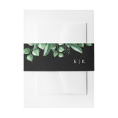 Greenery Fresh Leaf Moderne Hochzeit Einladungsbanderole (Vorderseite Beispiel)