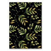 Greenery Fresh Leaf Moderne Hochzeitsfeiern Tischn Tischnummer (Rückseite)