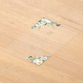 Greenery garden acrylic wedding acryleinladungen (Ablage )
