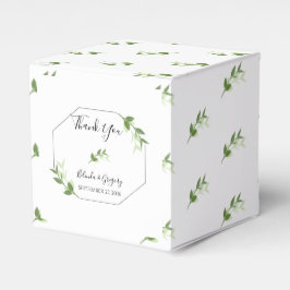 Greenery Garden Blätter Rahmen Wedding Geschenkschachtel