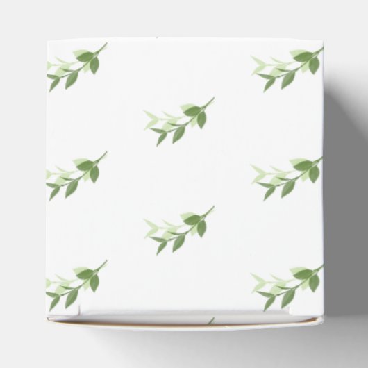 Greenery Garden Blätter Rahmen Wedding Geschenkschachtel (Oben)