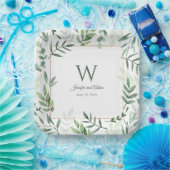 Greenery Garden Initial Wedding Paper Teller (Party)