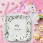 Greenery Garden Initial Wedding Paper Teller (Party)