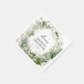 Greenery Garden Script Brautparty Serviette (Ecke)