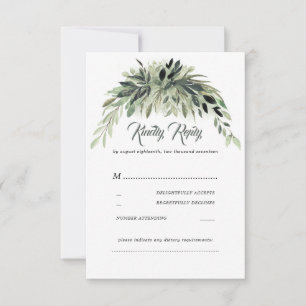 Greenery Garland Wedding RSVP