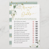 Greenery Geometric Baby in Bloom Mommy oder Daddy (Vorne/Hinten)