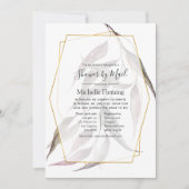 Greenery Geometric Baby oder Brautparty per Mail Einladung (Vorderseite)