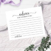 Greenery Geometric Brautparty Advice Cards