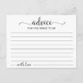 Greenery Geometric Brautparty Advice Cards Postkarte (Vorderseite)