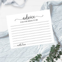 Greenery Geometric Brautparty Advice Cards