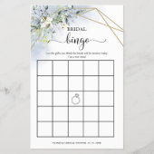 Greenery Geometric Brautparty Bingo Flyer (Vorne)