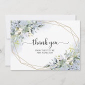 Greenery Geometric Brautparty Danke Postcar (Vorderseite)