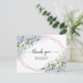 Greenery Geometric Brautparty Danke Postcar Postkarte (Stehend Vorderseite)