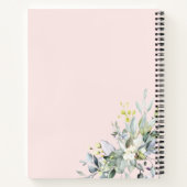 Greenery Geometric Brautparty Rezept Buch (Rückseite)