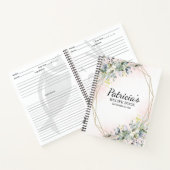 Greenery Geometric Brautparty Rezept Buch (Innenseite)