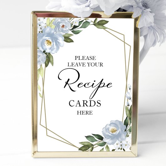 Greenery Geometric Brautparty Rezept Cards Zeichen Poster
