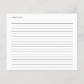 Greenery Geometric Brautparty Rezeptkarten (Rückseite)