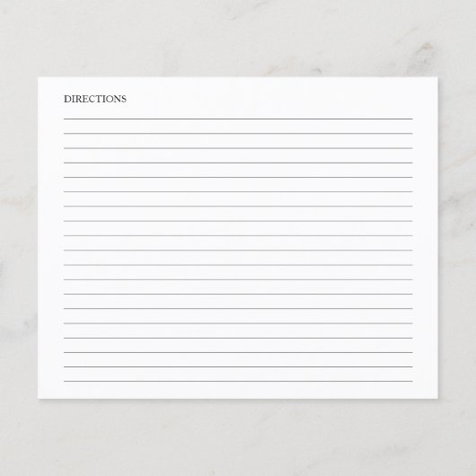 Greenery Geometric Brautparty Rezeptkarten (Rückseite)