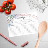 Greenery Geometric Brautparty Rezeptkarten