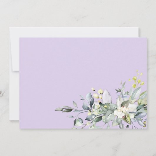 Greenery Geometric Brautparty Vielen Dank (Rückseite)