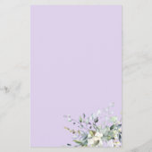 Greenery Geometric Bridal Word Scramble Game Flyer (Hinten)