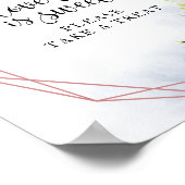 Greenery Geometric Eukalyptus Liebe ist ein süßes  Poster (Ecke)