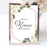 Greenery Geometric Floral Wie viele Kisses untersc Poster<br><div class="desc">Greenery Geometric Floral Wie viele Kisses unterschreiben</div>