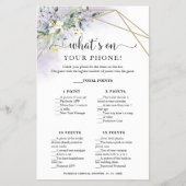 Greenery Geometric Was ist auf Ihrem Handy-Flyer? Flyer (Vorne)