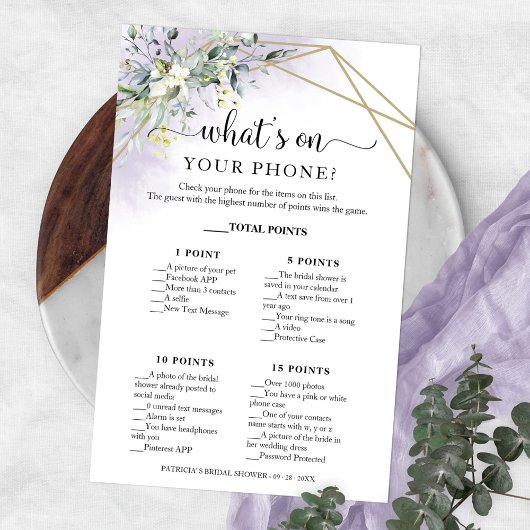 Greenery Geometric Was ist auf Ihrem Handy-Flyer? Flyer