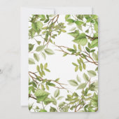 Greenery Geometric Wedding Einladungen (Rückseite)