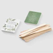 Greenery Geometric Wedding Program Fächer (Non-assembled)
