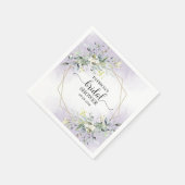 Greenery Geometric Wreath Brautparty Napkins Serviette (Ecke)