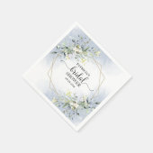 Greenery Geometric Wreath Brautparty Serviette (Ecke)